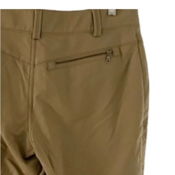 Athleta Tan Zipper Pocket Athletic Pants Size 10 - Picture 3 of 12